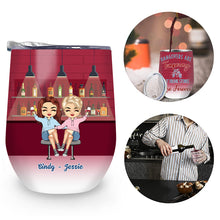 Drunk Bestie Sister Hangovers Are Temporary - Personalized Custom Wine Tumbler