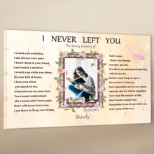 Custom Photo - I Never Left You And Rember The Loving Memory Of The Angel - Personalized Custom Canvas - Family Canva