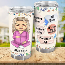 Pregnant Mom To Be - Personalized Custom Tumbler - Pregnancy Gift For Mother