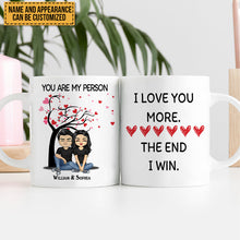 I Love You More The End I Win - Couple Gift - Personalized Custom Mug
