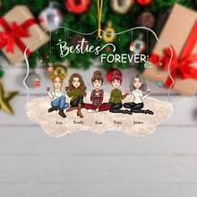 Besties Forever - New Version - Personalized Acrylic Ornament - Christmas, New Year Gift For Sista, Sister, Soul Sister, Best Friend, BFF, Bestie, Friend