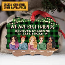 More Than Just Friends - Personalized Aluminum Ornament - Christmas Decoration Gift For Besties