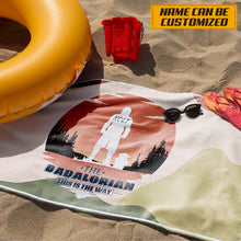 The Dadalorian This Is The Way - Personalized Custom Beach Towel For Dad Father's Day Gift