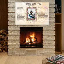 Custom Photo - I Never Left You And Rember The Loving Memory Of The Angel - Personalized Custom Canvas - Family Canva