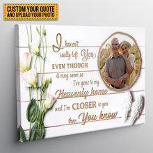 Custom Photo - Your Wings Were Ready But My Heart Was Not - Memorial Canvas - Personality Customized Canvas
