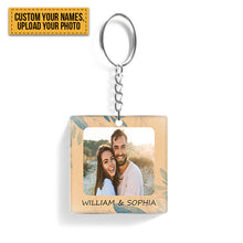 Custom Photo - God Blessed The Broken Road That Led Me Straight To You - Customized Keychain Gift - Couple Gift