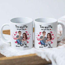 Together Since Cartoon Couple Character - Couple Mug - Gifts For Him, Her Personalized Custom Ceramic Mug