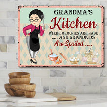 Kitchen Where Memories Are Made  - Personalized Metal Sign - Mother's Day Gift - Gift For Mother, Grandma, Nana, Mama