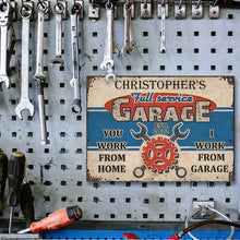 Personalized Auto Mechanic Garage You Work From Home Customized Classic Metal Signs-CUSTOMOMO