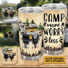 The Best Memories Are Made Camping  - Couple Gift - Personalized Custom Tumbler
