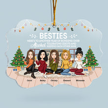 Not Sisters By Blood But Sisters By Heart - Personalized Acrylic Ornament - Christmas, New Year Gift For Sistas, Sister, Besties, Best Friends, Soul Sisters