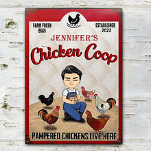 Pampered Chickens Live Here - Chicken Coop Decoration - Personalized C ...