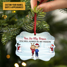 Work Made Us Colleagues - Christmas Gift For Co-worker - Personalized Custom Aluminum Ornament