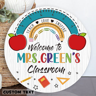 Teacher Gifts, Personalized Teacher Door Sign, Teacher Door Hanger, Classroom Door Sign, Teacher Appreciation Gifts, Back To School