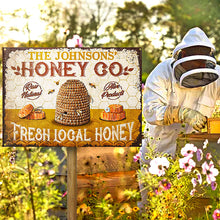 Personalized Bee Fresh Local Honey Raw Natural Customized Classic Metal Signs-CUSTOMOMO