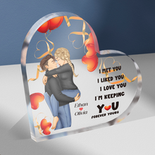 I'm Keeping You Forever Yours - Personalized Customized Acrylic Plaque - Gift For Couple Lover - Valentine's Day Gift