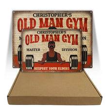 Respect Your Elders Weightlifting - Gym Decoration - Personalized Custom Classic Metal Signs-CUSTOMOMO