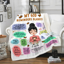 Christian Bible My Affirmations Blanket - Personalized Custom Blanket - Gifts For Christian