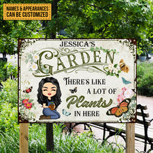 Lot Of Plants In Here Gardening - Personalized Custom Classic Metal Signs