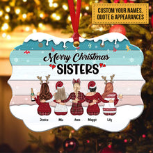 Xmas Ornament - Because Of You I Laugh A Little Harder Cry A Little Less And Smile A Lot More - Personalized Christmas Ornament