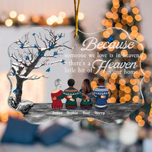 Always Beside You - Personalized Acrylic Ornament - Christmas Gift Memorial Gift For Family Members, Mom, Dad, Sisters, Brothers