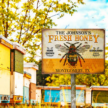 Personalized Honey Bee Fresh Customized Classic Metal Signs-CUSTOMOMO