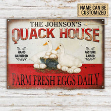 Personalized Duck Quack House Customized Classic Metal Signs-CUSTOMOMO