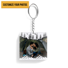 Life Is An Adventure With You - Gift For Camping Couples - Personalized Camping Keychain