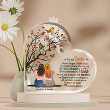 No Matter Where Life Takes Us - Personality Customized Acrylic Plaque - Gift For Sisters, Siblings