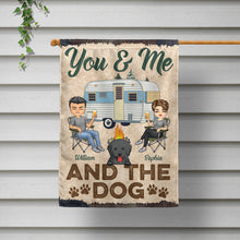 You & Me And The Dogs Camping Husband Wife - Couple Gift - Personalized Custom Flag-Flag-Thesunnyzone