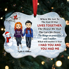 Couple I Wish I Could Turn Back The Clock - Christmas Gift For Couple - Personalized Custom Aluminum Ornament