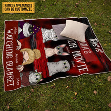 This Is My Horror Movie Watching Blanket - Pet Blanket - Gifts For Cat Lovers Personalized Custom Blanket