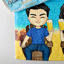 Hubby&Wifey Season - Beach Towel - Gift For Couple Personalized Custom Beach Towel