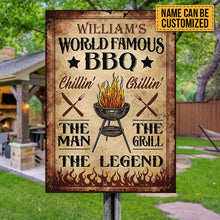 Personalized BBQ World Famous Vintage Customized Classic Metal Signs