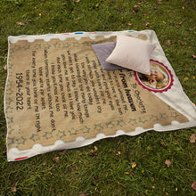 A Letter From Heaven - Memorial Blanket - Personalized Custom Fleece Flannel Blanket