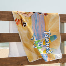 Tanned & Tipsy - Birthday, Funny, Summer Gift For Beach Lovers, Besties, Soul Sisters, Sistas, Bff, Friends - Personalized Custom Beach Towel