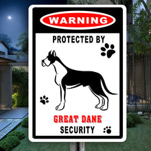 Warning Metal Sign Wall Decor Farmhouse Sign For Outdoor - Dog Metal Sign - Gift For Dog Lover