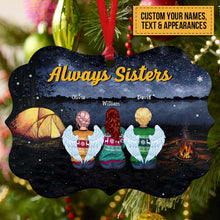 Sisters Ornament - Always Sisters - Personalized Christmas Ornament