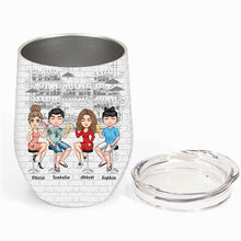 Another Year Of Bonding Over Alcohol - Personalized Wine Tumbler - Christmas, New Year Gift For Sistas, Sister, Besties, Best Friends, Soul Sisters