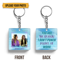 Custom Photo Personalized Custom Acrylic Keychain Funny, Anniversary, Birthday Gifts For Colleagues