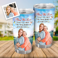 I'm Always With You Lake Pier - Custom Photo Personalized Customized Tumbler Memorial Gift For Family