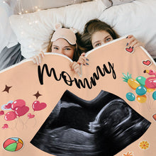 Custom Photo I Can't Wait To Meet You - Blanket - New Born Baby Gifts For Mother Personalized Custom Fleece Flannel Blanket