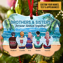 Brothers & Sisters Forever Linked Together - Personalized Christmas Ornament