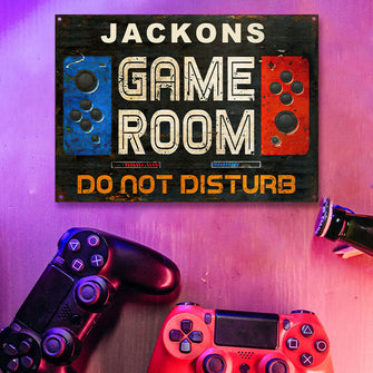 Personalized Gaming Room Not Disturb Customized Classic Metal Signs-CUSTOMOMO