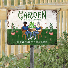 And Into The Garden We Go To Find Our Souls - Garden Sign -  Gift For Couples Personalized Custom Classic Metal Signs