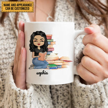 A Girl Who Loves Books - Reading Gift - Gift For Best Friends - Personalized Mug