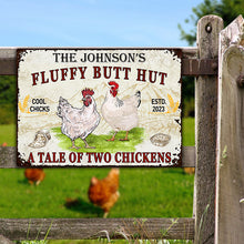 A Tale Of Two Chickens - Customized Classic Metal Signs, Chicken Signs