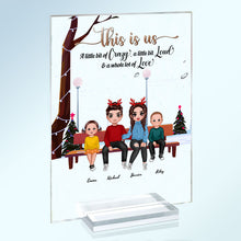 This Is Us Our Story Our Home Our Love - Family Plaque - Family Gifts Christmas Gifts For Couples, Family Personalized Custom Acrylic Plaque