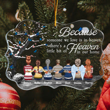 Always Beside You - Personalized Acrylic Ornament - Christmas Gift Memorial Gift For Family Members, Mom, Dad, Sisters, Brothers