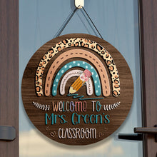 Personalized Name Teacher Door Signs For Classroom Decor - Best Teacher Appreciation Gifts